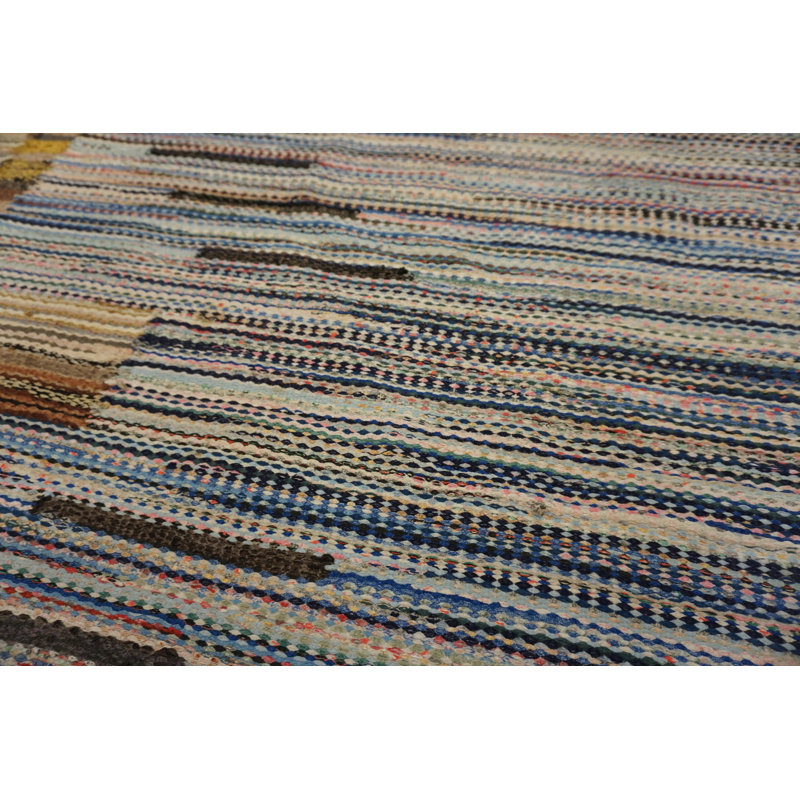 Antique Native American Flat Weave Rag Rug