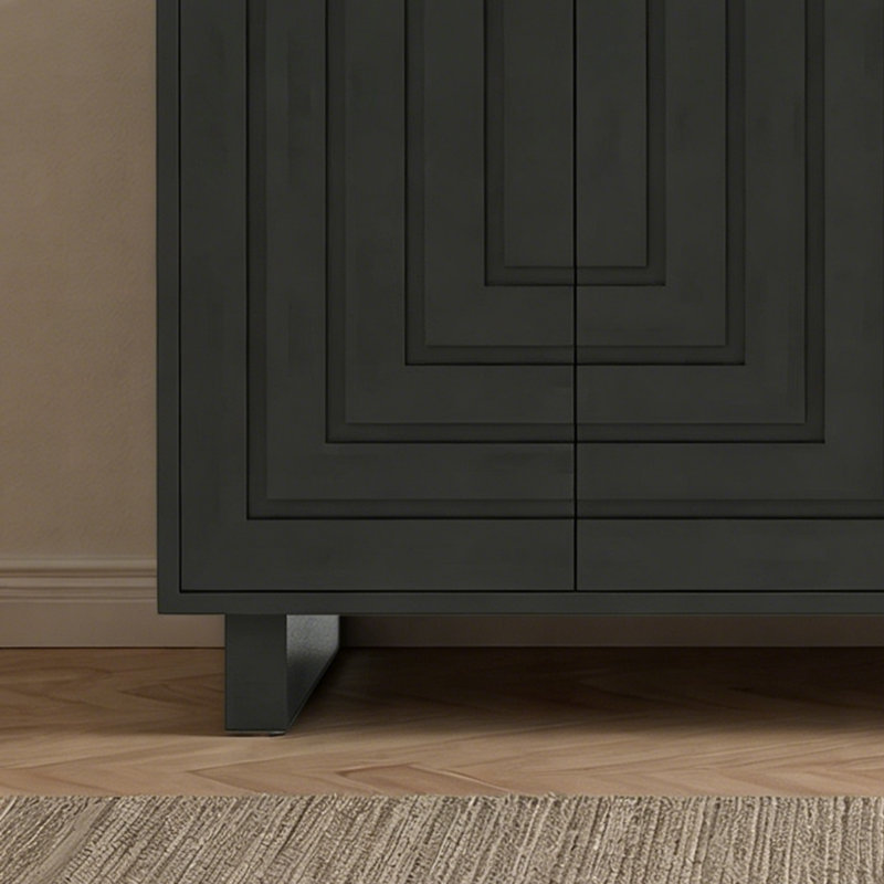 High-End Multi-Functional Sideboard, Black