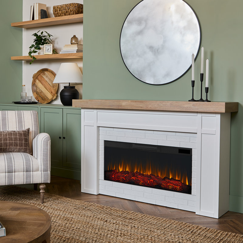 Cravenhall 64" Landscape Electric Fireplace by Real Flame, Standard