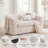 Boneless Modern Corduroy Upholstered Sofa with Full Foam Cushion, Compressed Sofa-in-a-Box, Soft Corduroy Fabric Accent Chair/Loveseat/3-Seater Couch for Living Room Bedroom Apartment-123034922-123034915