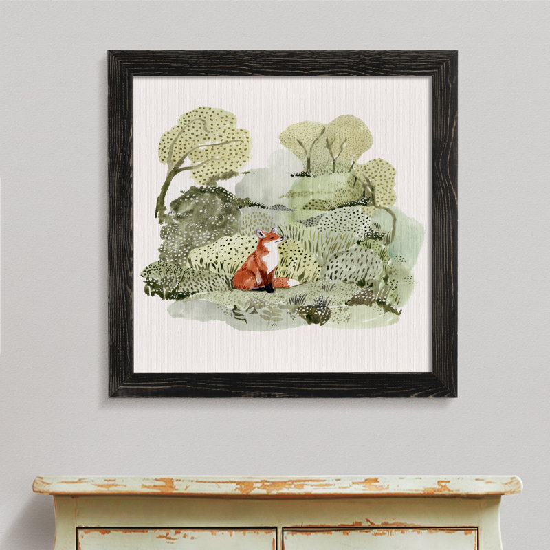 Reproduction d’art sur toile, "fox glen i" par paul cezanne, Toile avec encadrement ébène, H 32 po x l 44 po x P 1,25 po