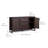 Modern Boho Solid Wood Sideboard Storage Cabinet with 3 Rattan Drawers & 2 Doors, Adjustable Shelves-2066598978