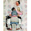 « tatouage artist » par norman rockwell, reproduction d’art sur toile tendue-771046299