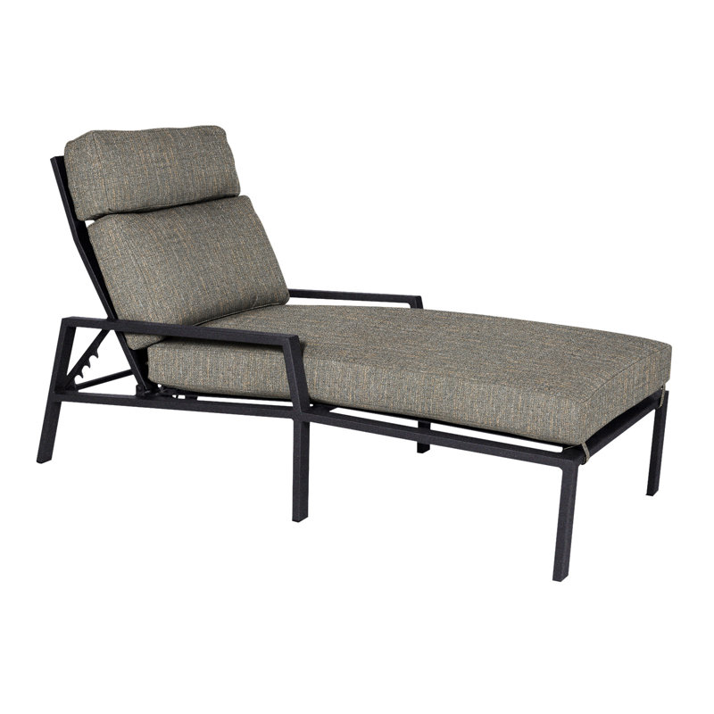 Aris Outdoor Chaise Lounge, Sash Denim, Graphite
