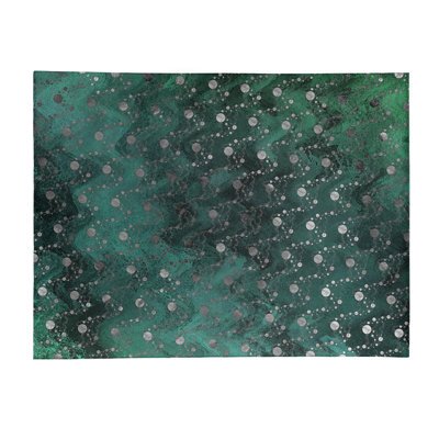 Tapis de planètes et étoiles vertes