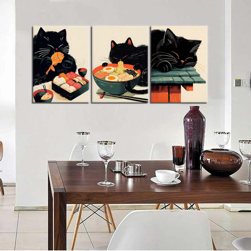 3 Piece Wrapped Canvas Print, 40 cm H x 30 cm W