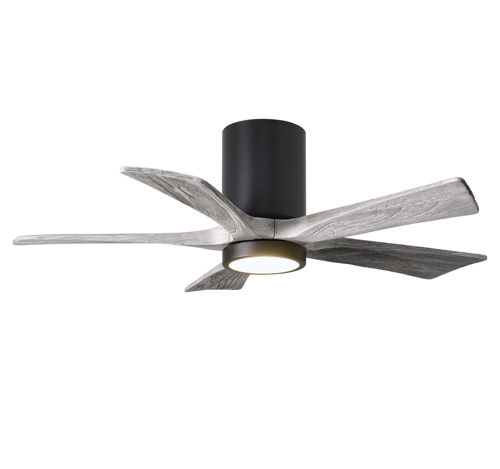 Irene Ceiling Fan with LED Light Kit, Matte Black, 42", Barn Wood Tone