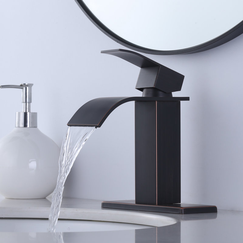 Single-handle Bathroom Faucet with Drain Assembly, Oil Rubbed Bronze