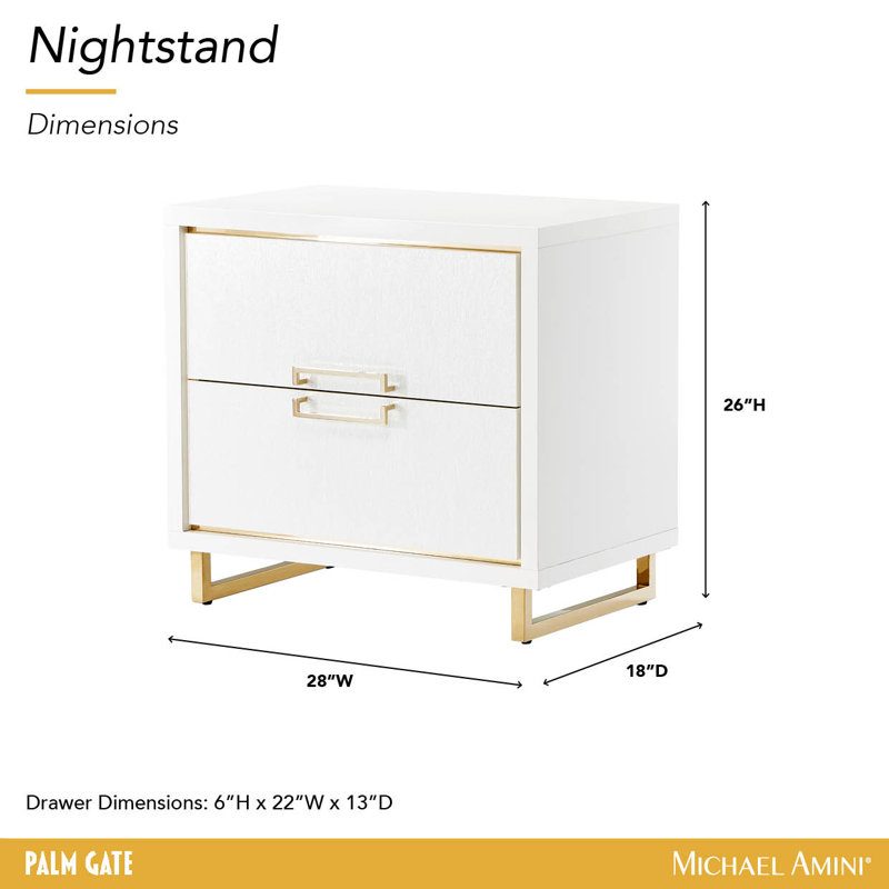 Palm Gate 2 - Drawer Nightstand