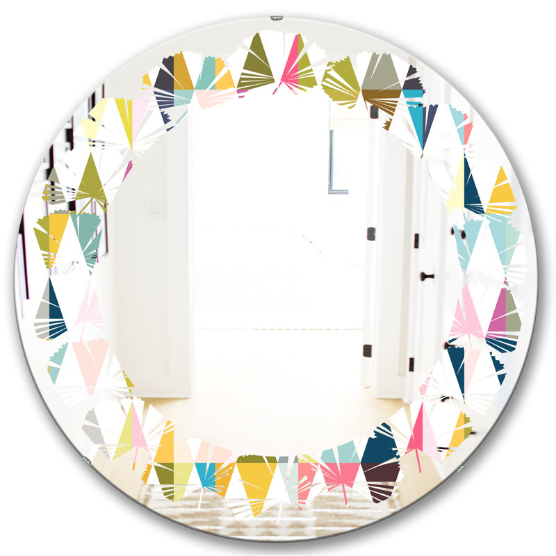 Miroir mural Whirl Orchid Blossom, H 23,6 po x l 23,6 po