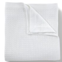 Peacock Alley Riviera Blanket (Twin/White)