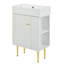 Meuble-lavabo blanc 21,6 po