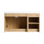 Ensemble de meuble-lavabo mural simple 36 po avec lavabo supérieur droit en résine, meuble-lavabo flottant avec porte et tablette à fermeture en douceur-755637827