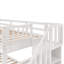 Lit superposé d'escalier avec tiroir, rangement et garde-corps-6032373