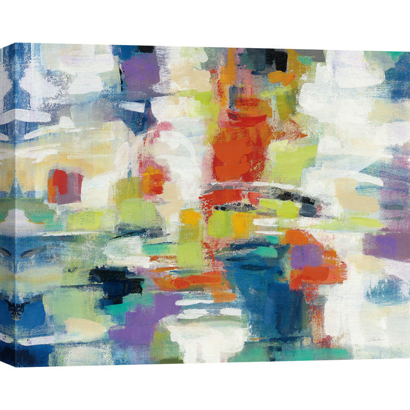 Abstract Island Town by Silvia Vassileva - Wrapped Canvas Print, 50 cm H x 70 cm W