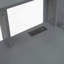 Lit mezzanine simple en bois avec bureau, tablettes multiples, DEL et station de charge, gris foncé
