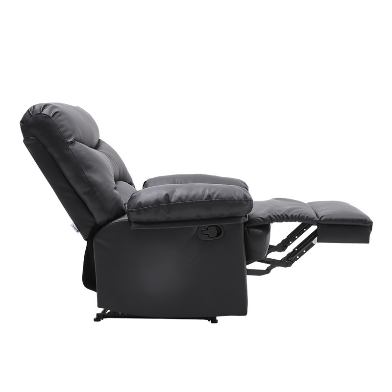 Faux Leather Manual Swivel Recliner