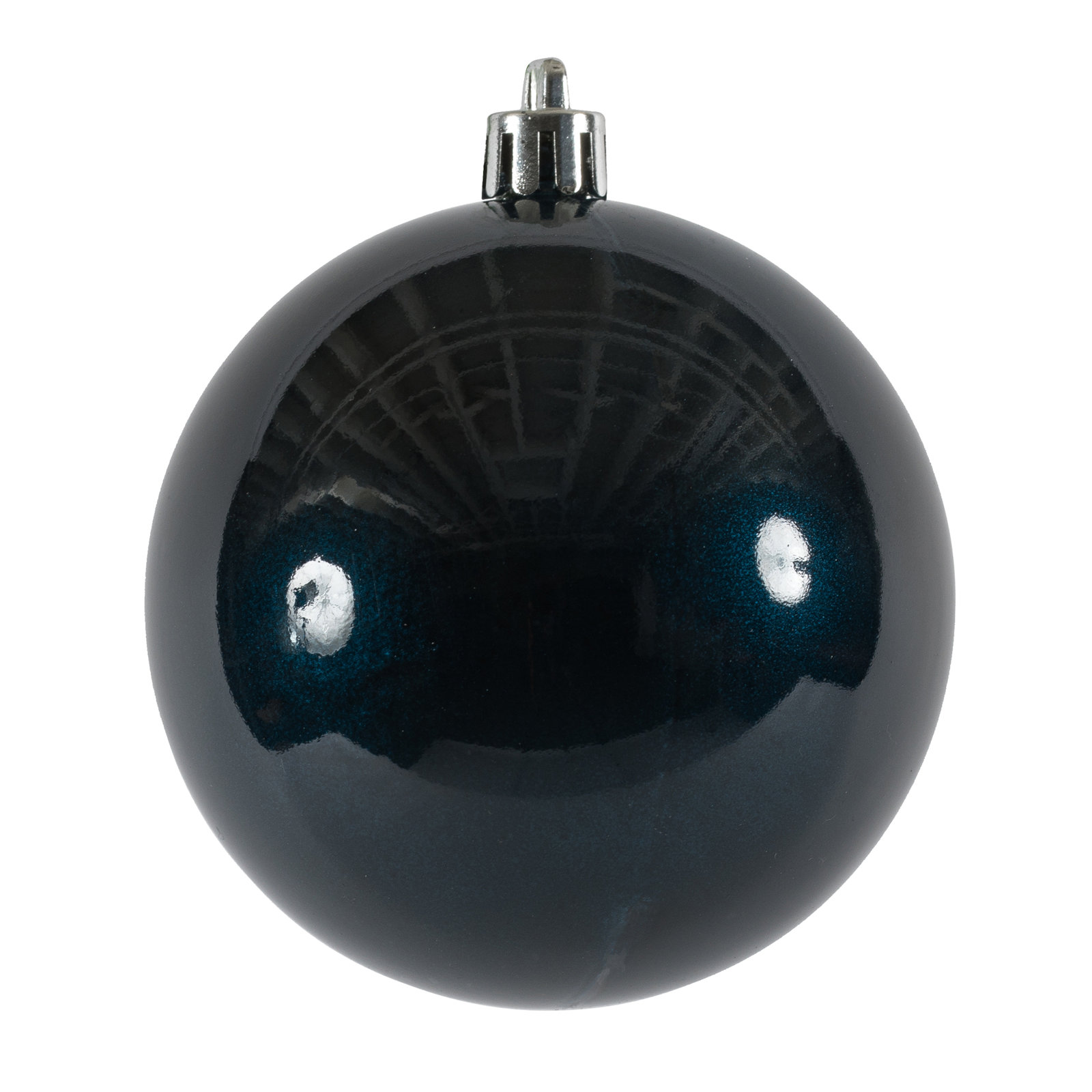 Holiday Décor Ball Ornament, Midnight Blue Candy, 3" H x 3" W x 3" D