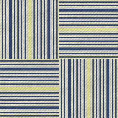 Tapis vert/gris/jaune à motifs
