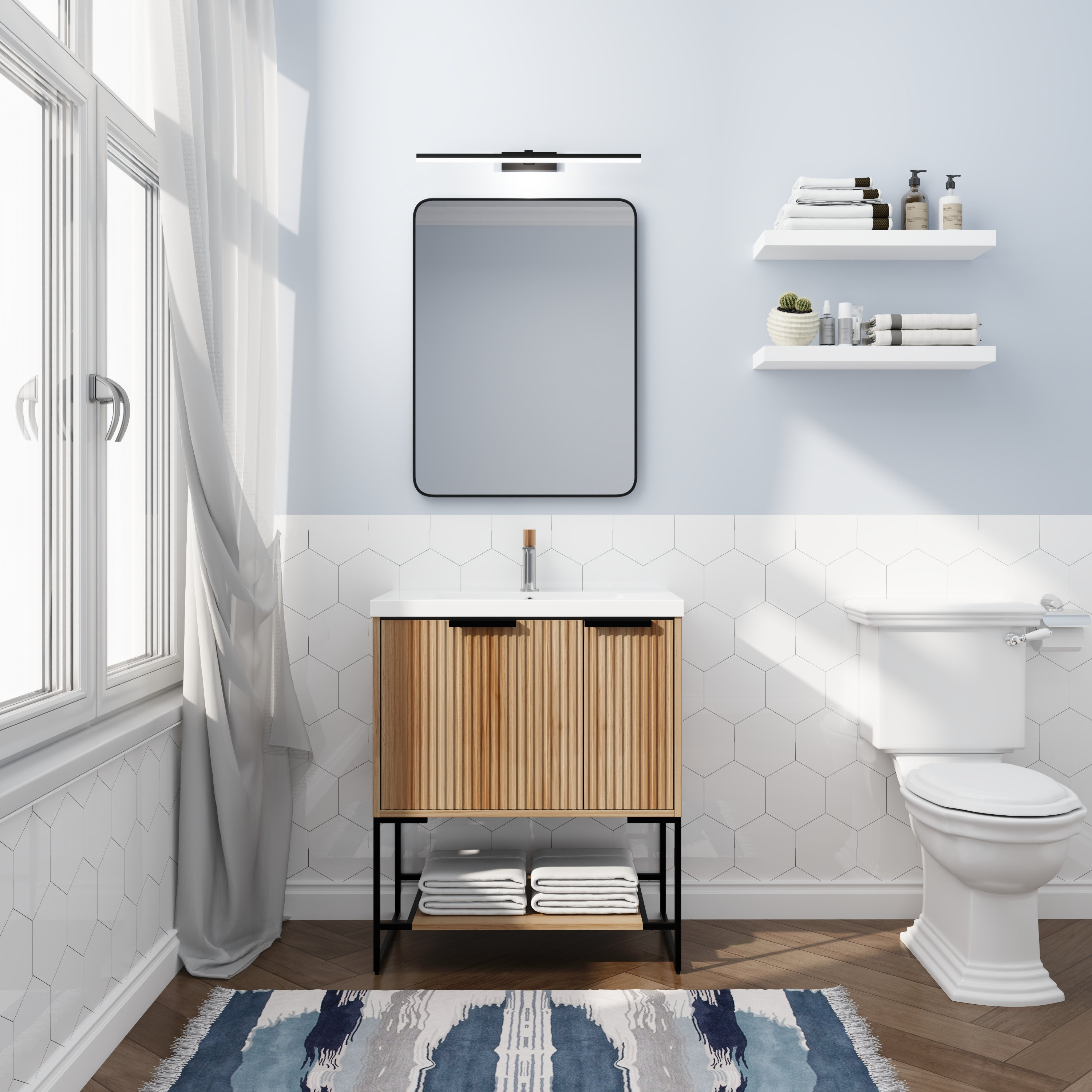 Maximizing Small Bathroom Vanity Space - Luxury Living Direct