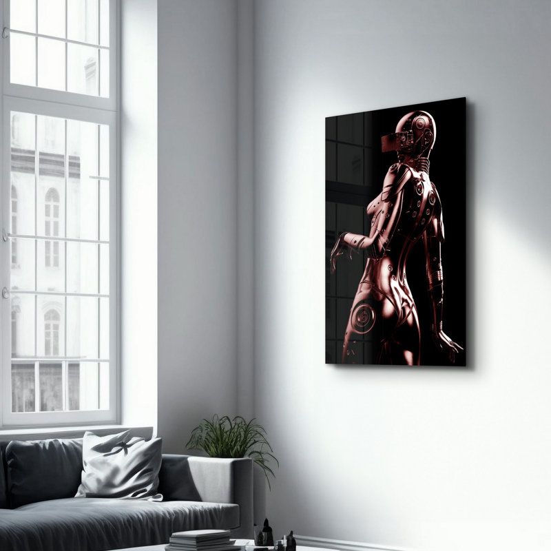 Élégante peinture murale en verre trempé de 13,8 po x 21,7 po | 100% verre trempé, épaisseur: 0,16 pouce | Imprimé UV pour des couleurs éclatantes | Parfait pour la décoration intérieure, le salon et les espaces de bureau