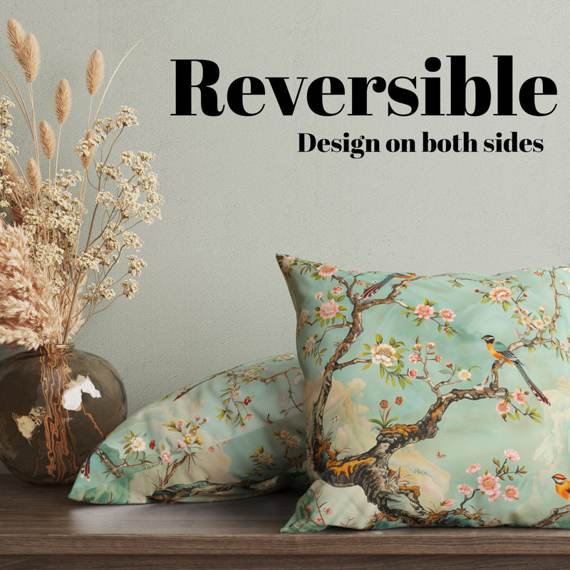 Housse de coussin réversible Eulalia, H 20 po x l 20 po