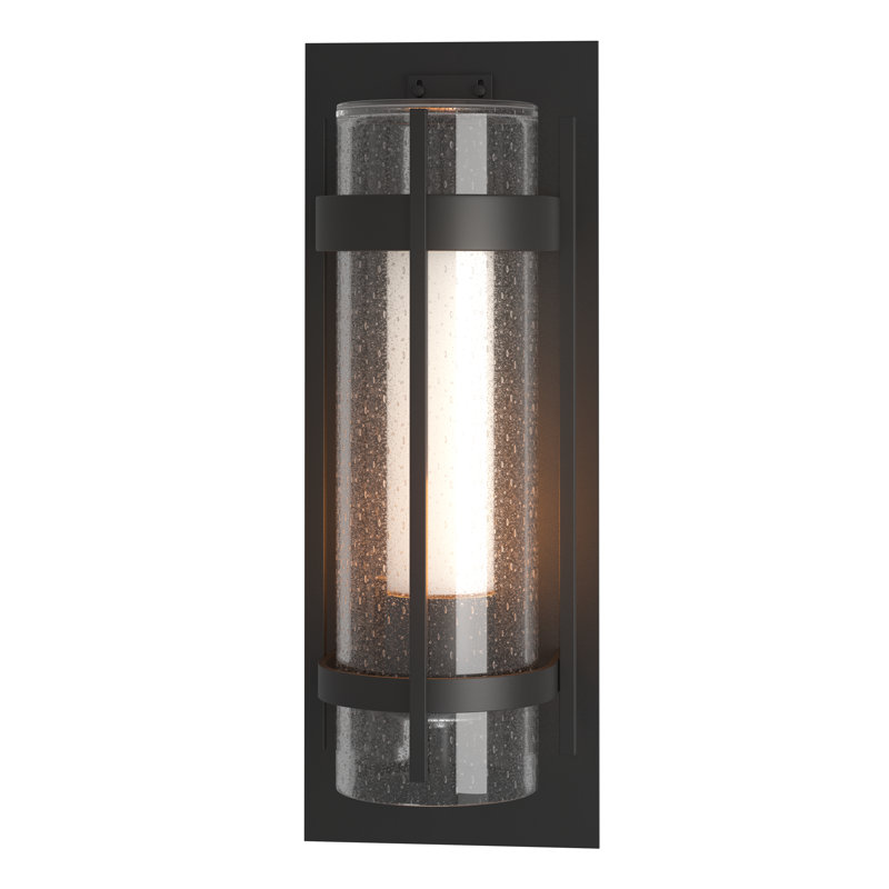 Torch Outdoor Flush Mount, Black, 25.9" H x 9.9" W x 8.3" D