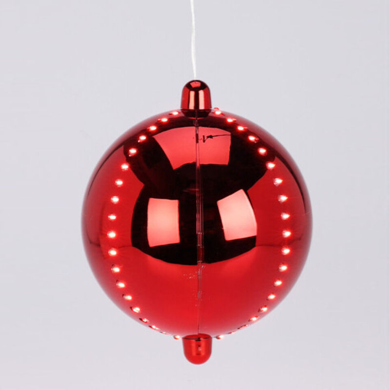 Simen 5.91cm Solid Colour Finial Ornament, Red