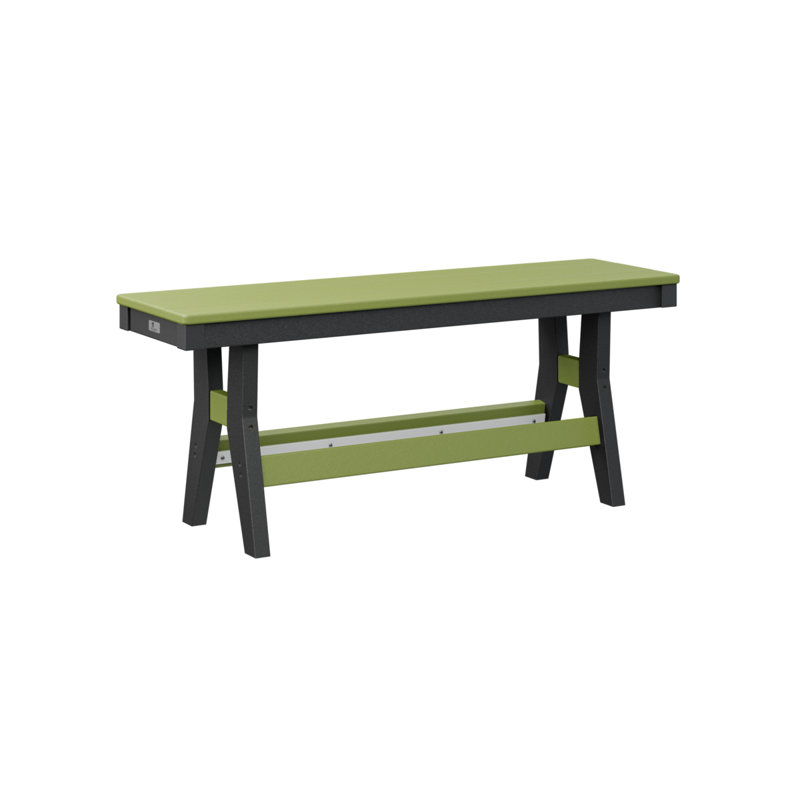 Banc portatif Berlin de 44 po, Kiwi Green/Black, 18" H x 44" W x 12.5" D
