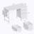 47.3 Inch Multi-Functional Office Desk With Power Outlets, 3 Drawers, And Side Pocket For Home And Office Use-260723007