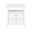 Table de chevet 2 tiroirs blanche-2122132990