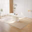 Modern Cream White Rectangular Dining Table Set with Chairs - Indoor Kitchen Dining Room Furniture-1034699948