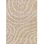 Tapis beige crème Flourish Wavy Lines-889589036