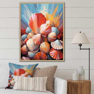 Impression sur toile Veendam Seashells Pop Art