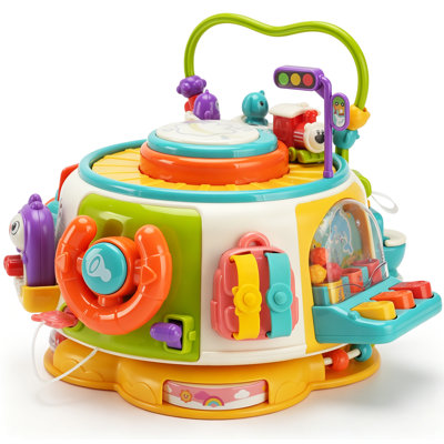 Activity Cube Learning Activity Center Educational Toy With Bead For Toddler
