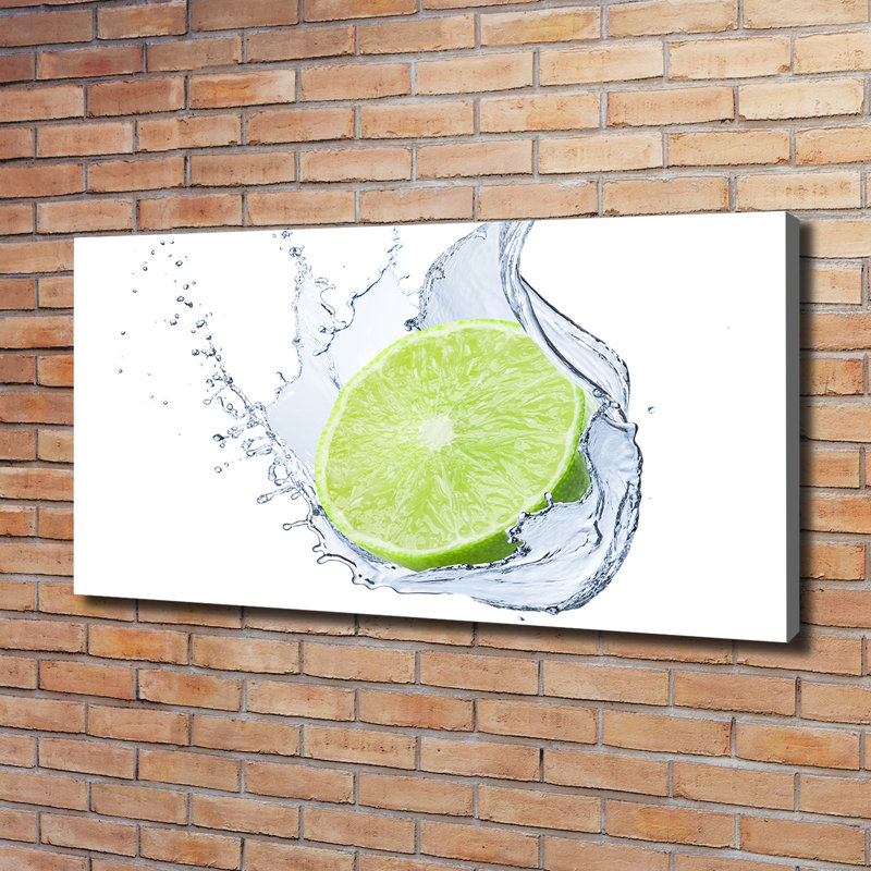 Lime 1 Piece Wrapped Canvas Wall Art