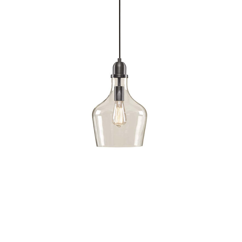 Luminaire suspendu en forme de cloche Auburn, Bronze