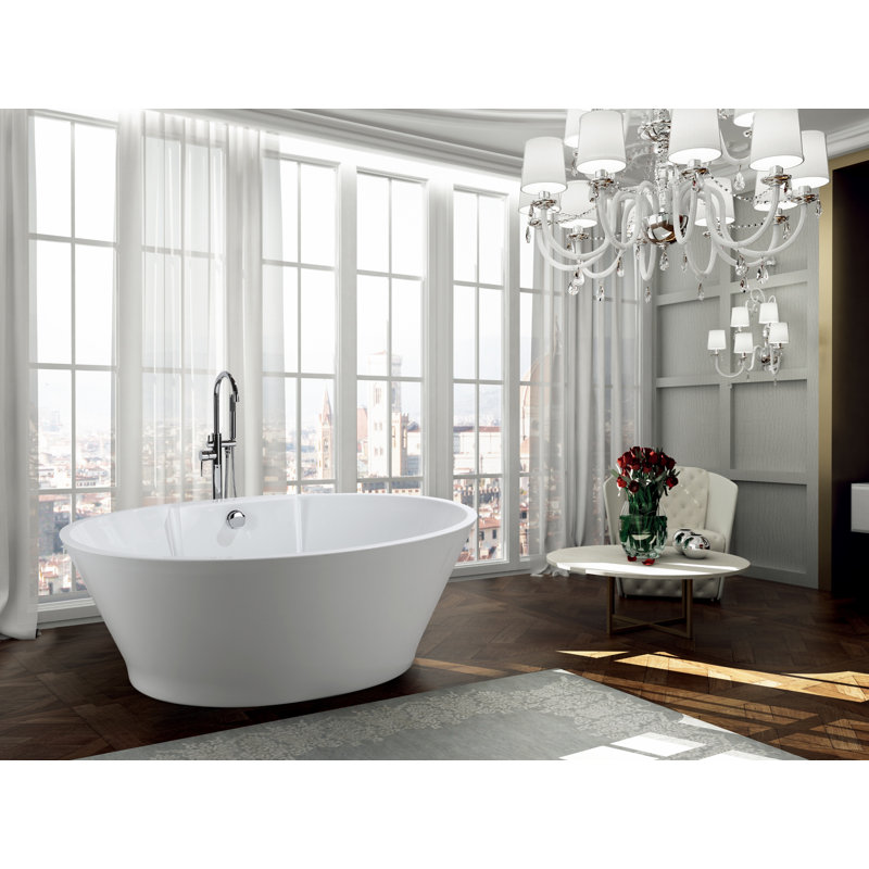 Baignoire de trempage autoportante 67 po. x 38 po. Lecce