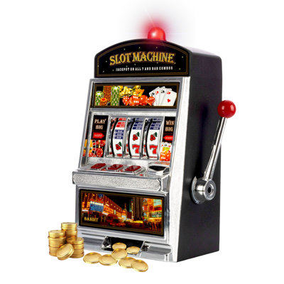 Real Slot Machine - Las Vegas Casino Slots with Flashing Lights and Realistic Jackpot Sounds - Casino Machine Accepts 98-Percent of World Coins by Trademark Games