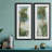 Beach Walk I - Matted and Framed Under Acrylic Glass, Set of 2, Coastal Wall Art for Living Room