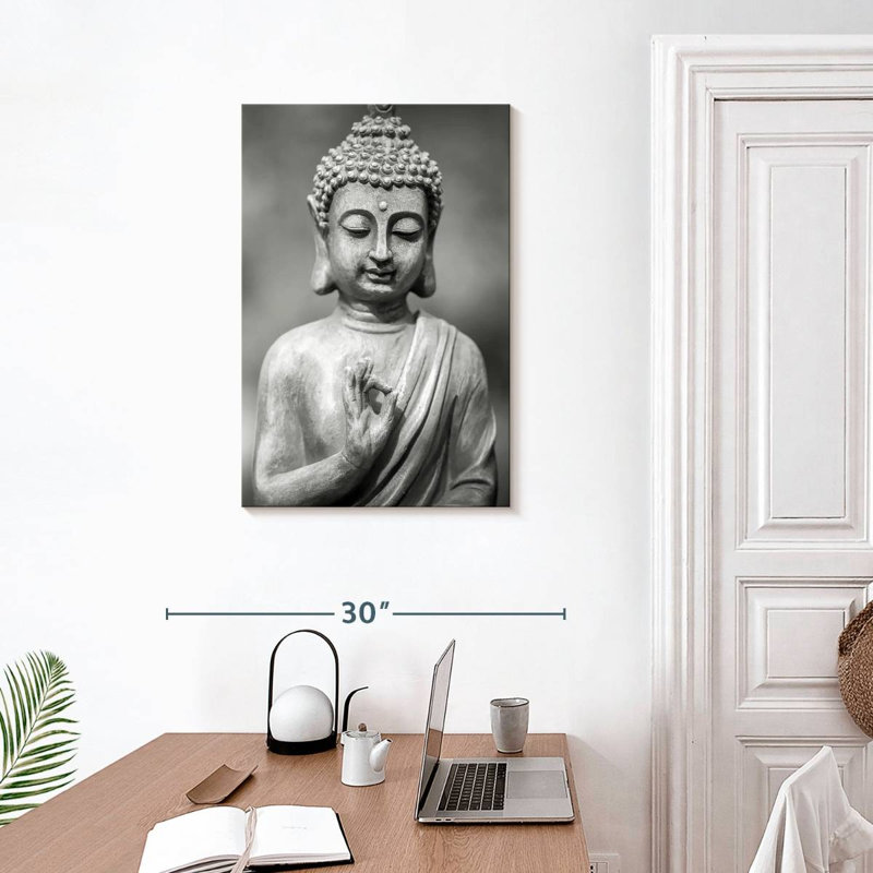 Adella Grey Buddha, 30" H x 20" W