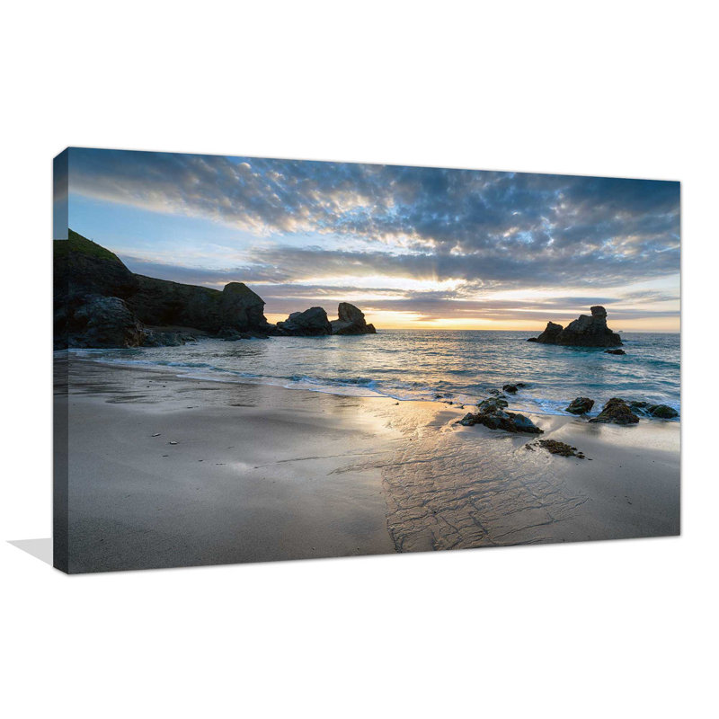 « path to ocean iii », reproduction de photo sur toile tendue, H 36 po x l 60 po x P 1,5 po