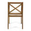 Ensemble de 2 chaises de salle à manger en bois avec coussins crème-697455713-697455725