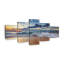 Ensemble 5 pièces Sea Cloudscape sur toile-714004920