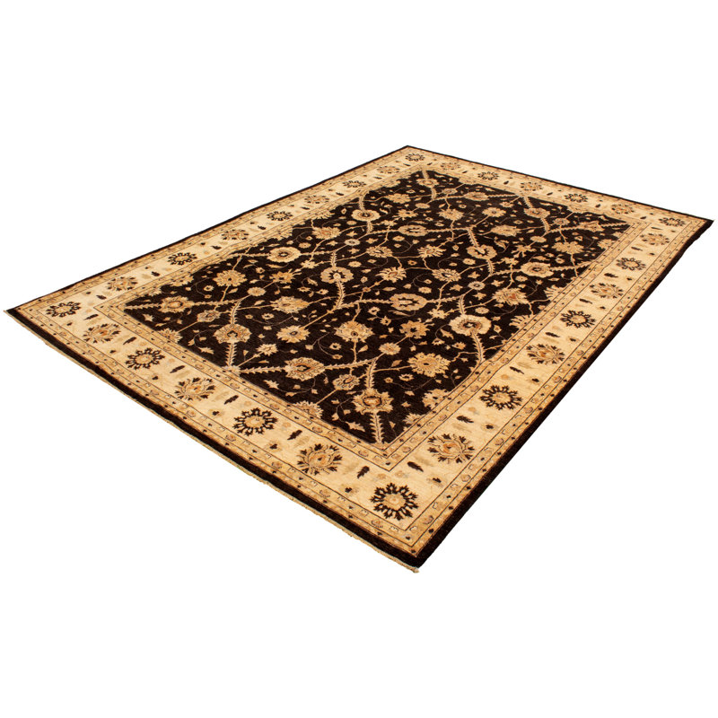 Tapis décoratif en laine de conception unique 10 pi x 13 pi 10 po noué à la main New Age Chobi