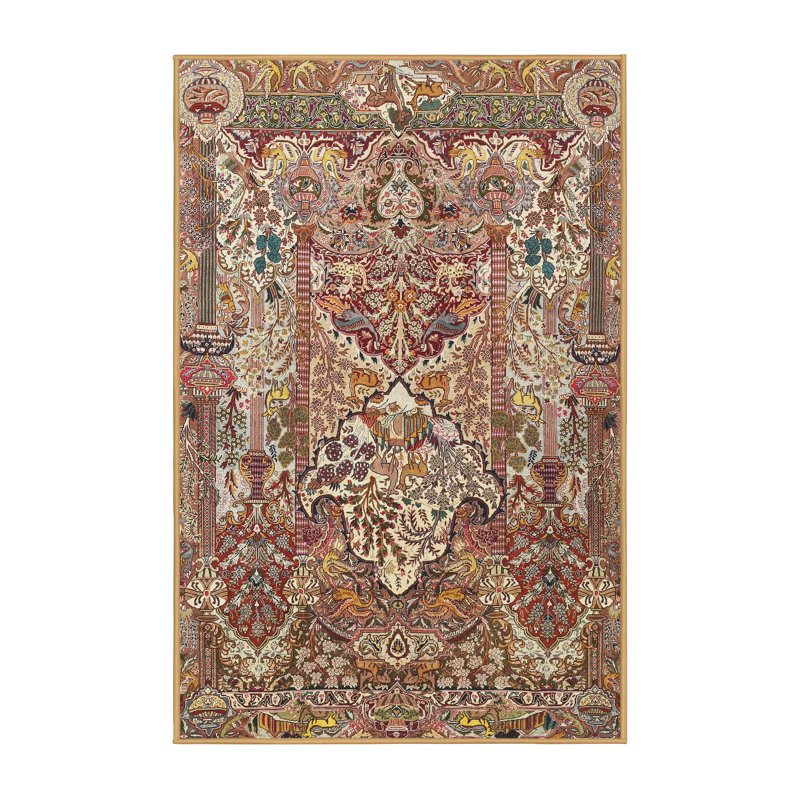 Tapis brun Gale Southwestern, Rectangle 2 pi x 4 pi