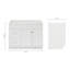 Base de meuble-lavabo simple autoportant Paulla 42 seulement-70320452