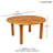 Large Round Dining Table