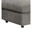 Canapé modulaire réversible en velours côtelé gris Tavia avec 6 coussins