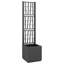 Garden Planter with Trellis Patio Flower Pot Planter Box Flower Box PP-73659365